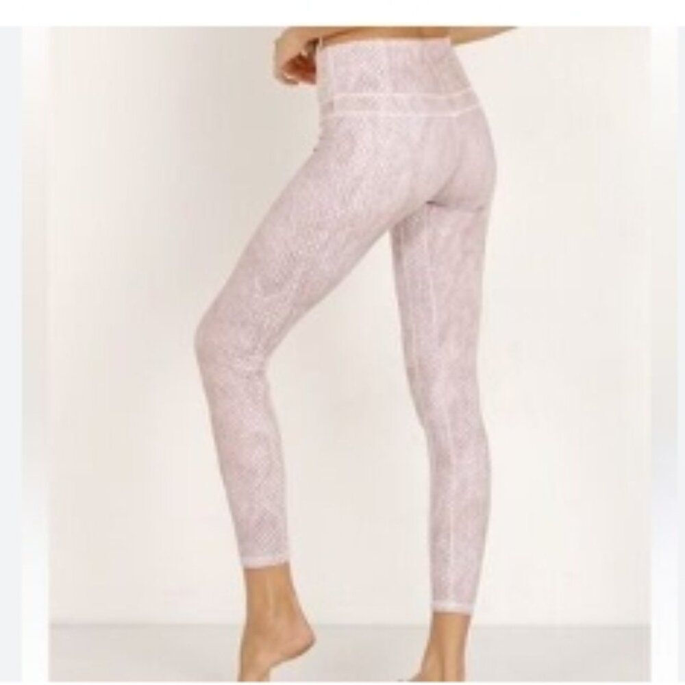 Varley Lets Move High Rise Leggings Mirrored Snake Print in M
